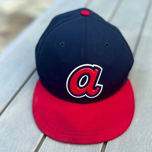 Atlanta Braves New Era 59Fifty Fitted Badeball Cap Size  7 1/4